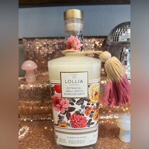 NEW Lollia Always in Rose Botanical Bubbling Bath